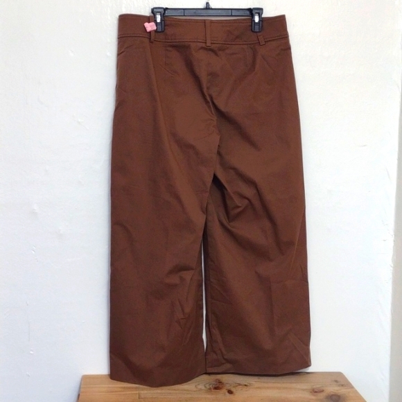 Worth New York Vintage Brown Wide Leg Lillian Ankle Pant Size 12 - Picture 3 of 11